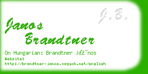 janos brandtner business card